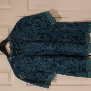 HD size 12 green blouse